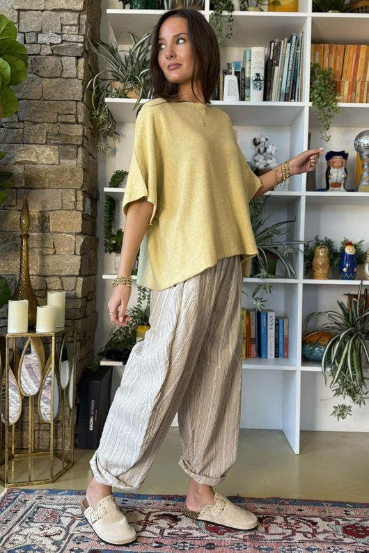 Conrad Layer Knit Buttermilk Marl /15=